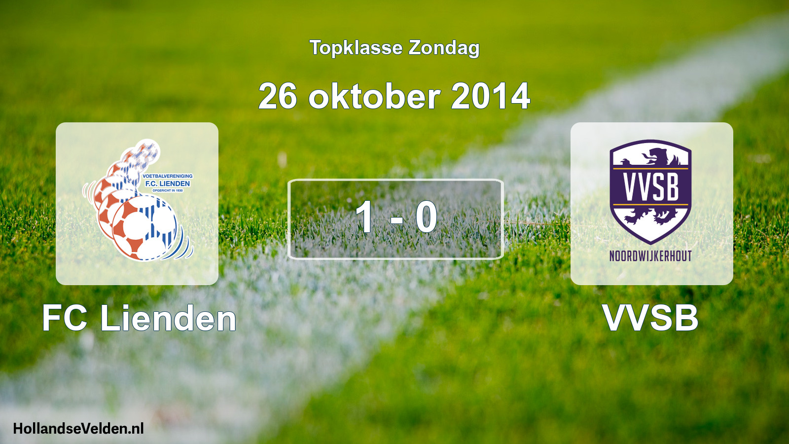 Total number of matches played: FC Lienden - VVSB 1 - 0 (26 October 2014)