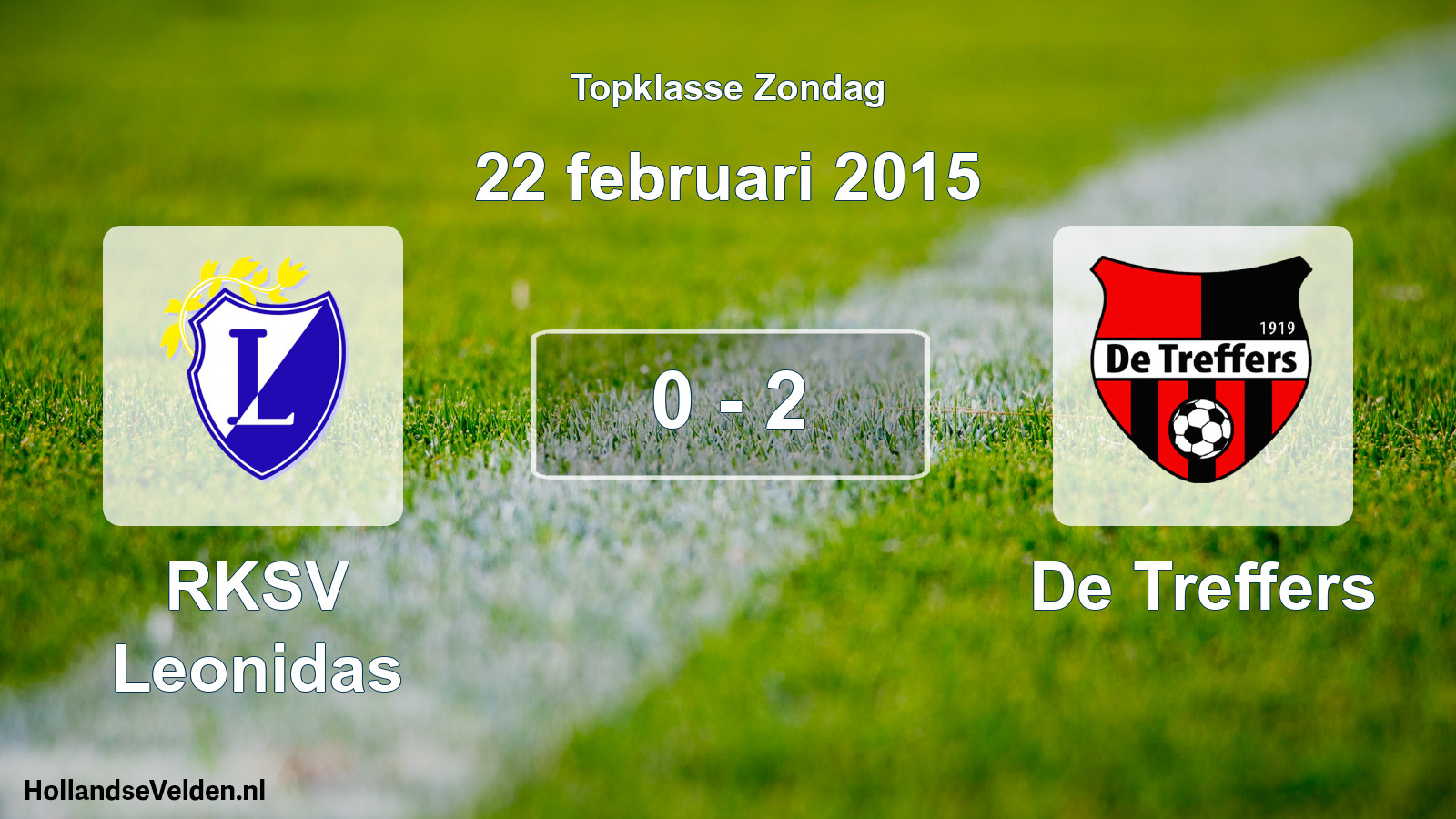 Total number of matches played: RKSV Leonidas - De Treffers 0 - 2 (22 February 2015)