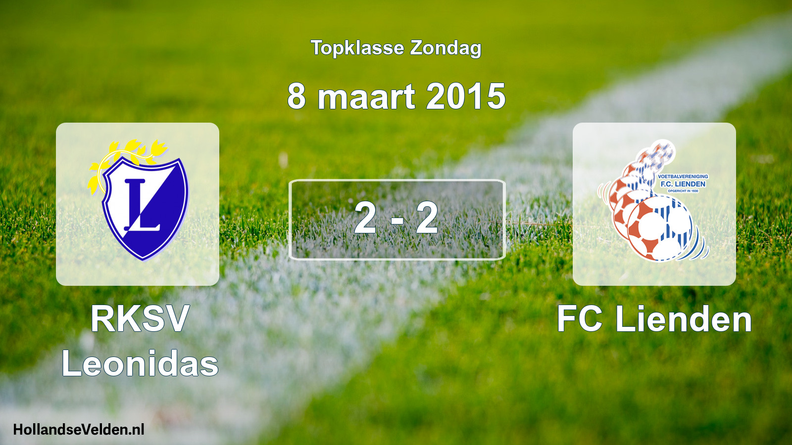 Total number of matches played: RKSV Leonidas - FC Lienden 2 - 2 (8 March 2015)