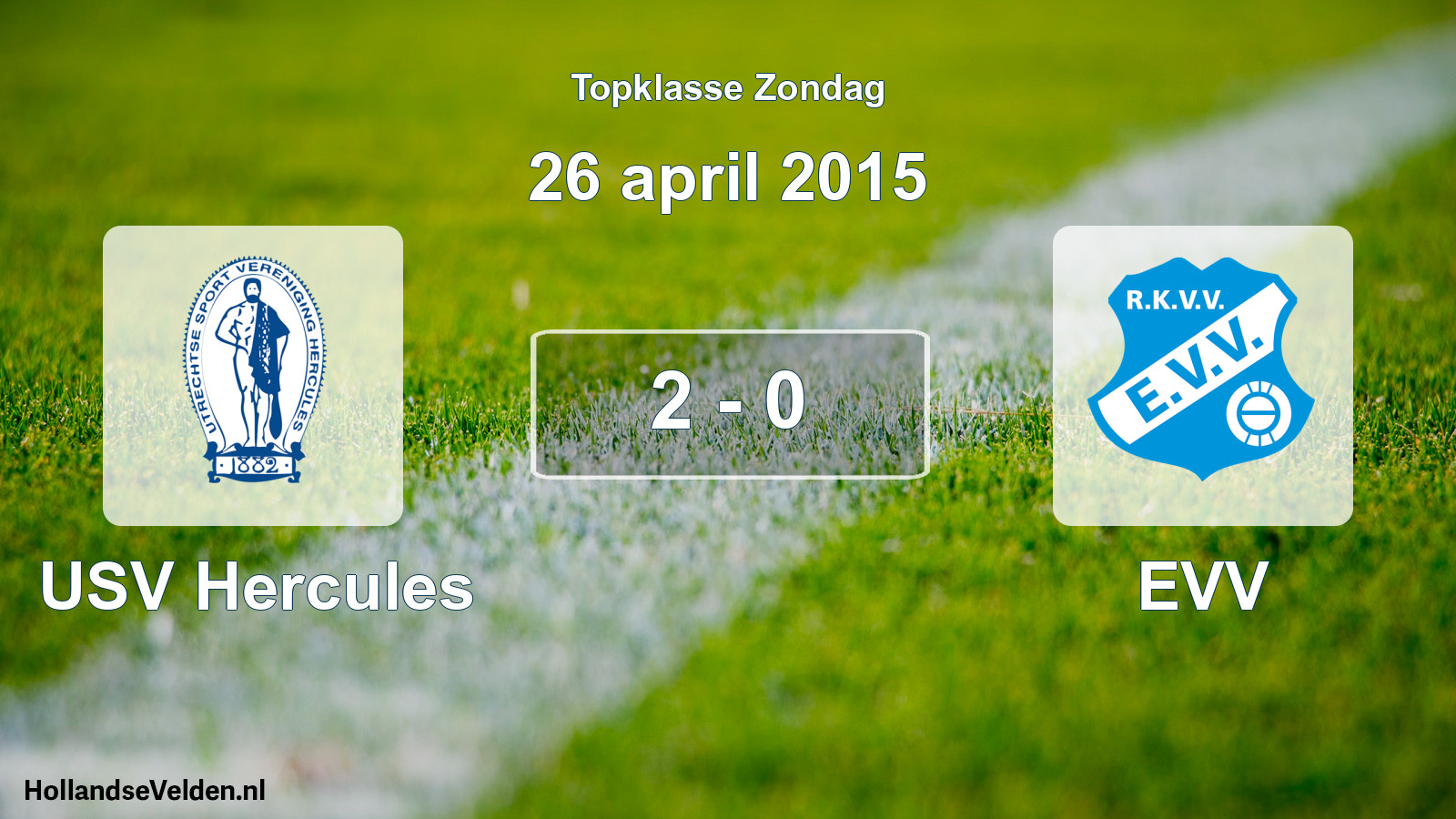Total number of matches played: USV Hercules - EVV 2 - 0 (26 April 2015)