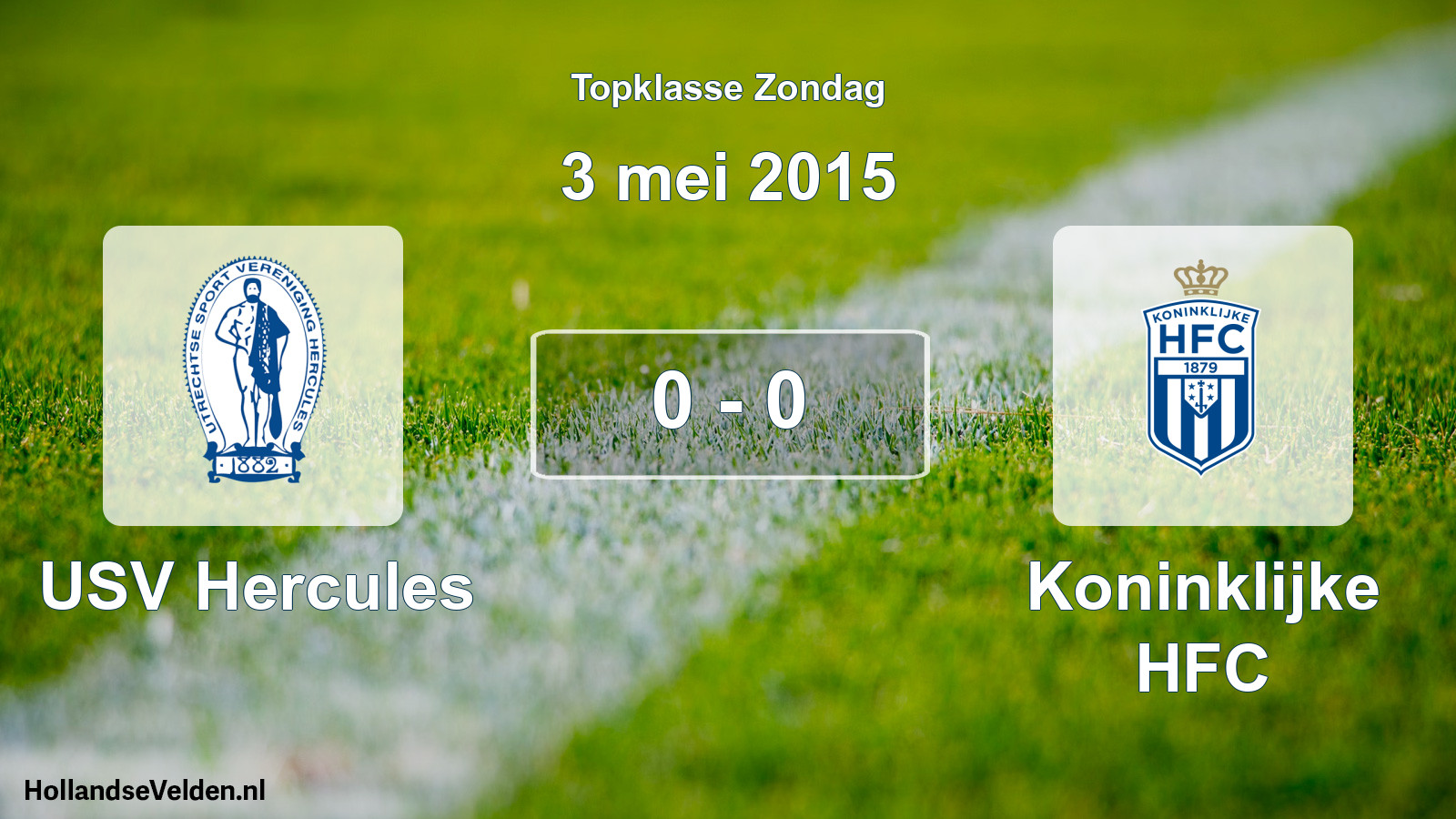 Total number of matches played: USV Hercules - Koninklijke HFC 0 - 0 (3 May 2015)