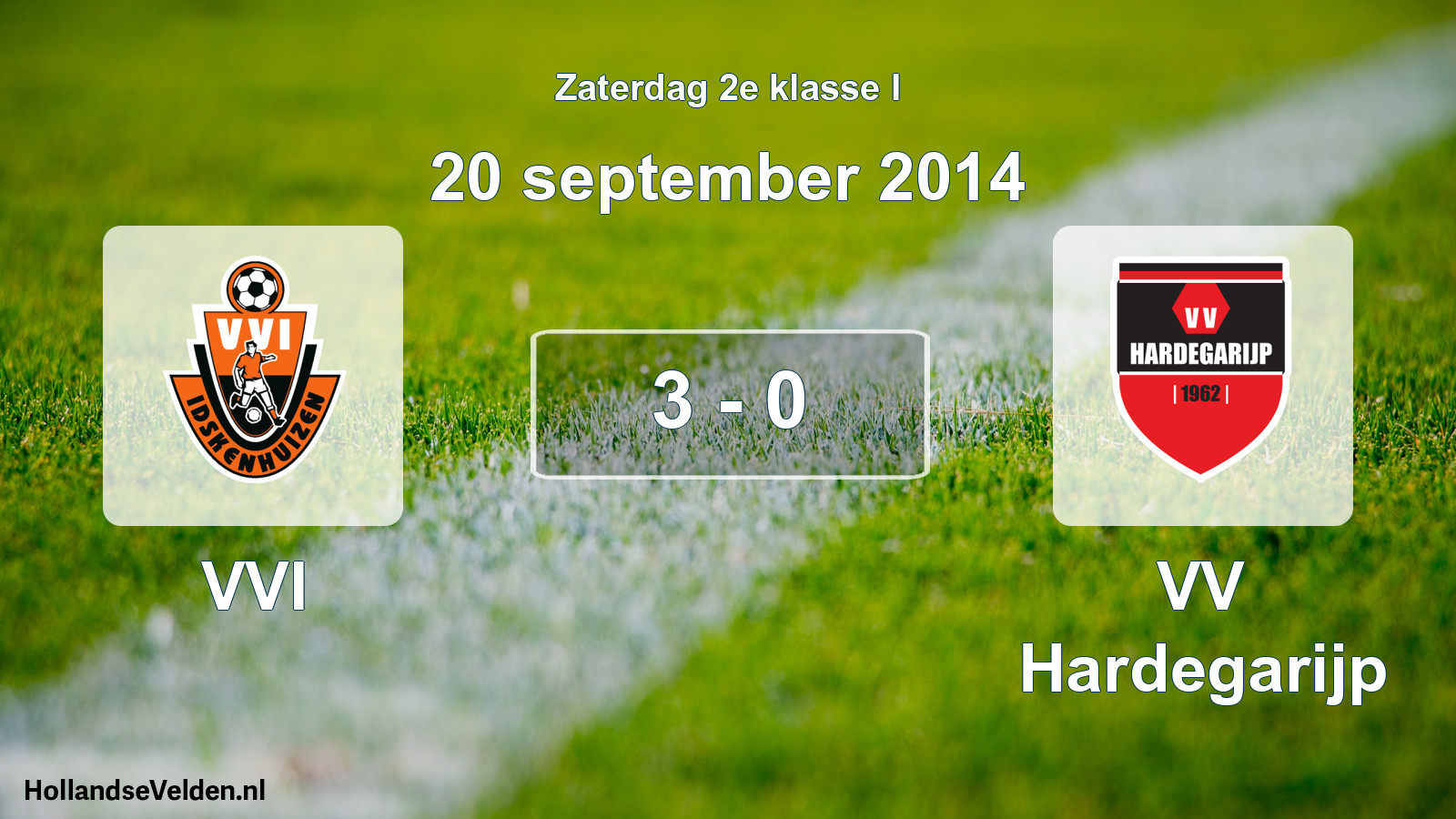 Total number of matches played: VVI - VV Hardegarijp 3 - 0 (20 September 2014)