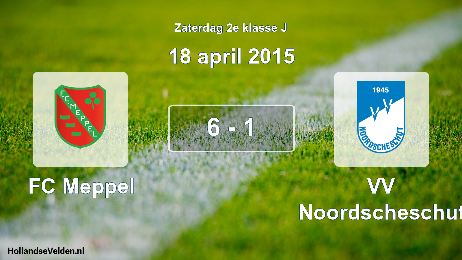Total number of matches played: FC Meppel - VV Noordscheschut 6 - 1 (18 April 2015)