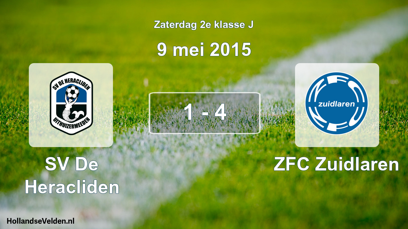 Total number of matches played: SV De Heracliden - ZFC Zuidlaren 1 - 4 (9 May 2015)
