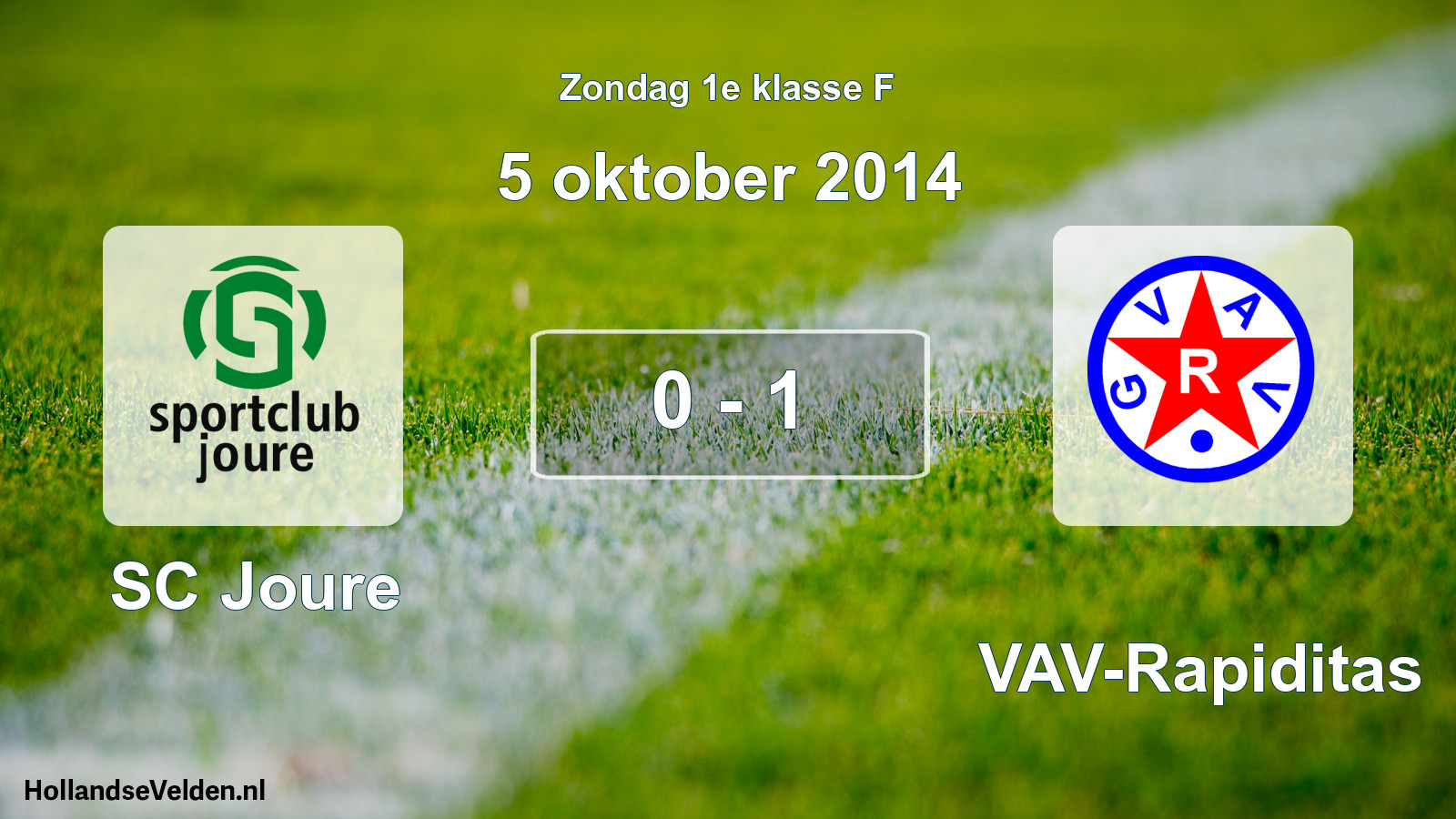 Total number of matches played: SC Joure - GVAV-Rapiditas 0 - 1 (5 October 2014)