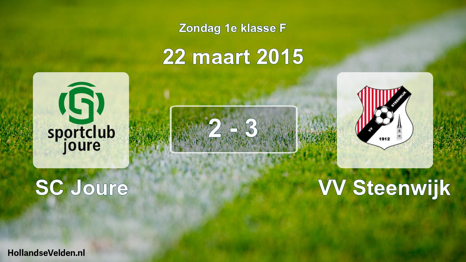 Total number of matches played: SC Joure - VV Steenwijk 2 - 3 (22 March 2015)