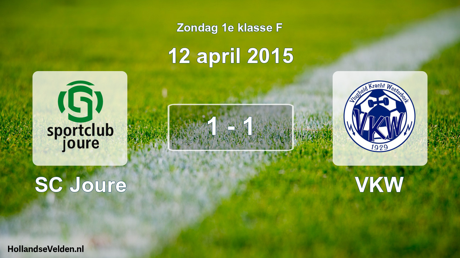 Total number of matches played: SC Joure - VKW 1 - 1 (12 April 2015)