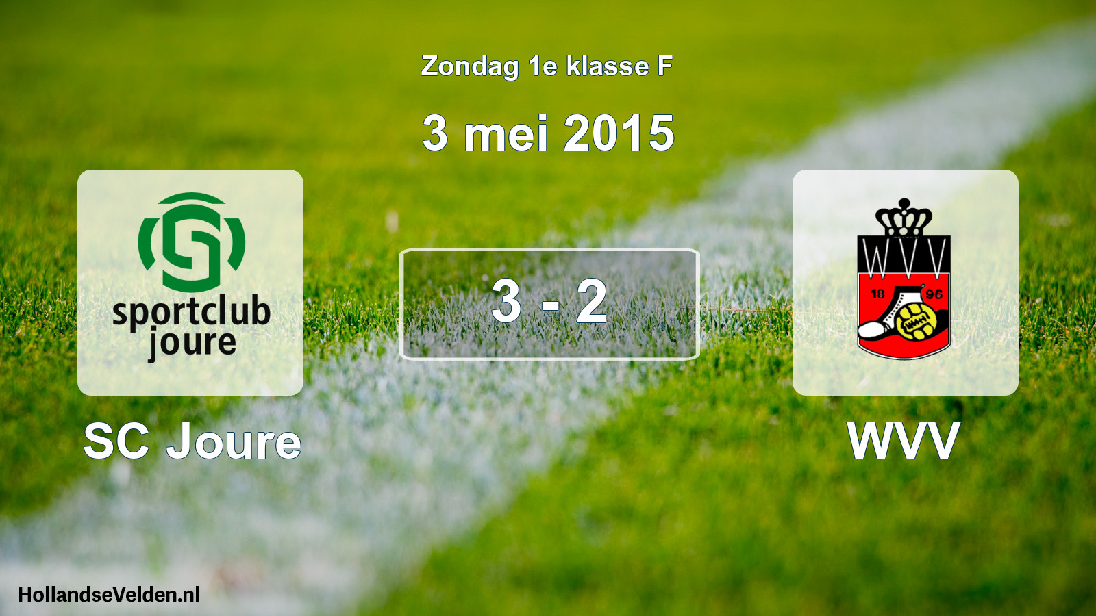 Total number of matches played: SC Joure - WVV 3 - 2 (3 May 2015)