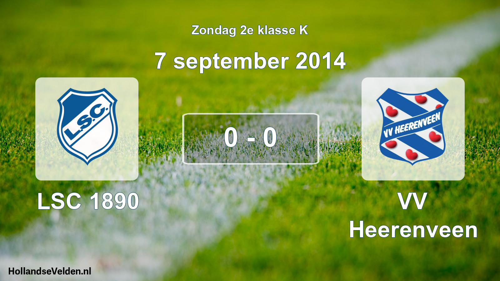 Total number of matches played: LSC 1890 - VV Heerenveen 0 - 0 (7 September 2014)