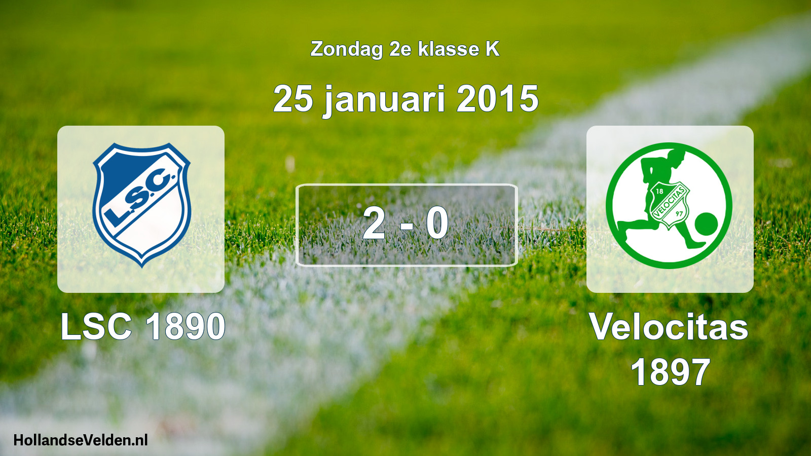 Total number of matches played: LSC 1890 - Velocitas 1897 2 - 0 (25 January 2015)