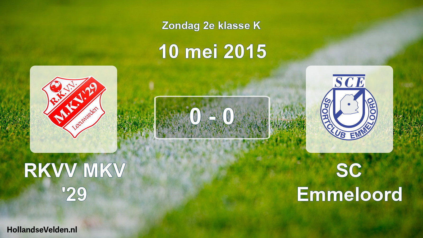 Total number of matches played: RKVV MKV '29 - SC Emmeloord 0 - 0 (10 May 2015)