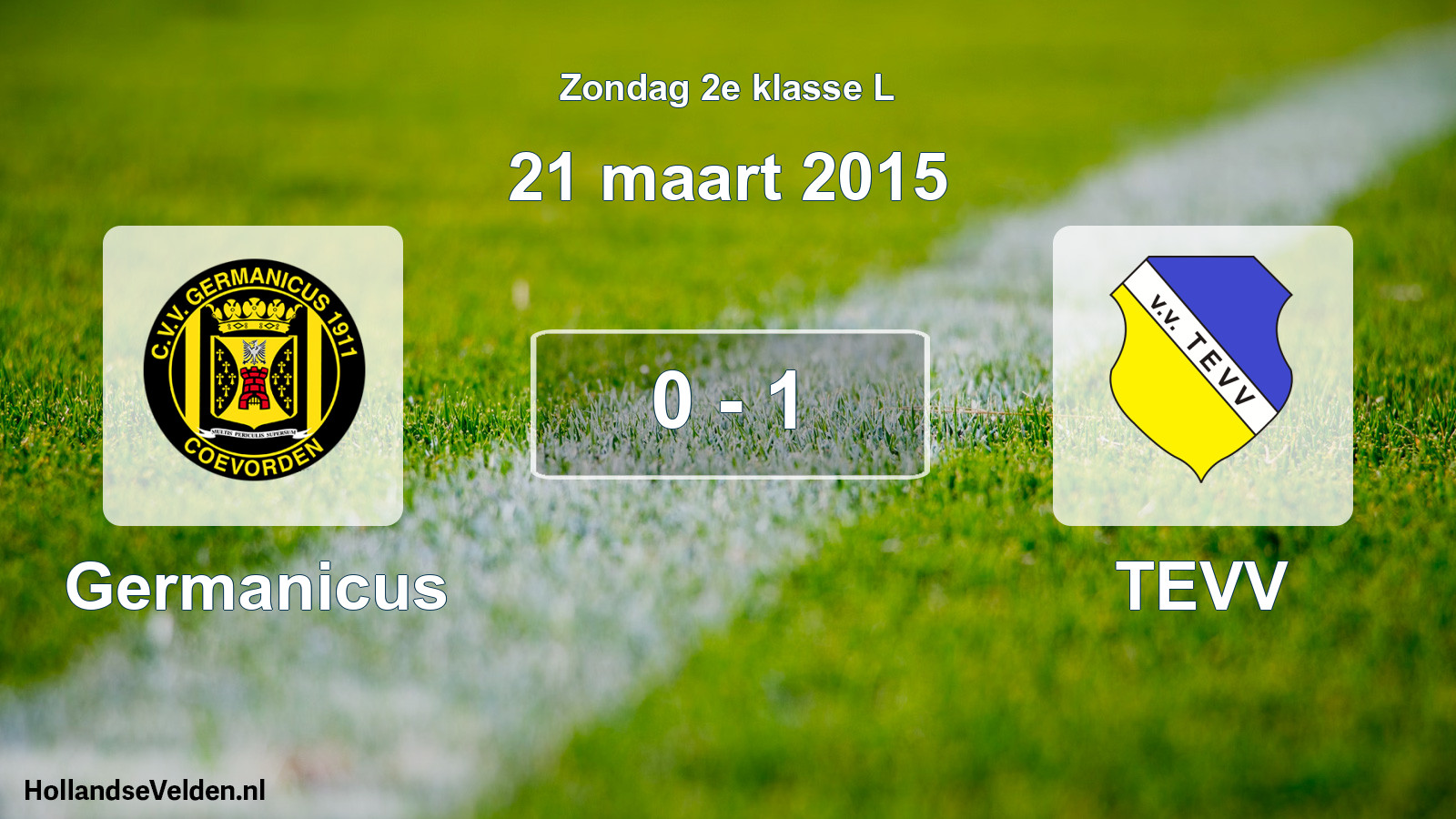 Total number of matches played: Germanicus - TEVV 0 - 1 (21 March 2015)