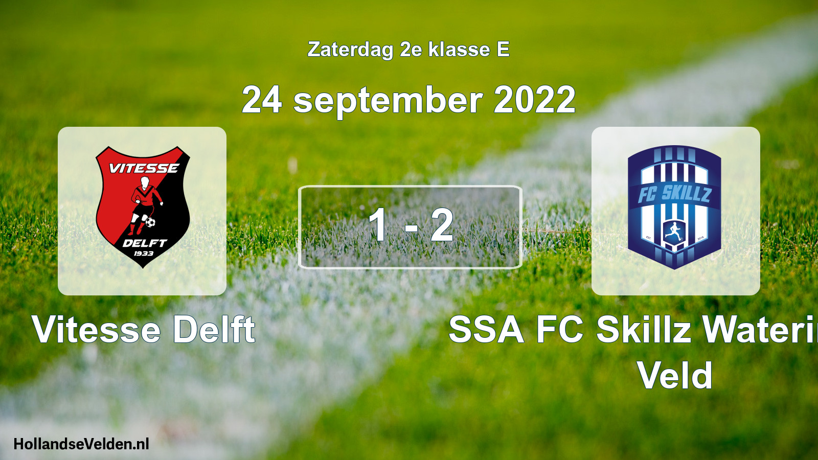 Total number of matches played: Vitesse Delft - SSA FC Skillz Wateringse Veld 1 - 2 (24 September 2022)