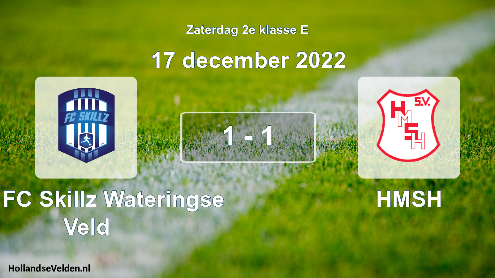 Total number of matches played: SSA FC Skillz Wateringse Veld - HMSH 1 - 1 (17 December 2022)