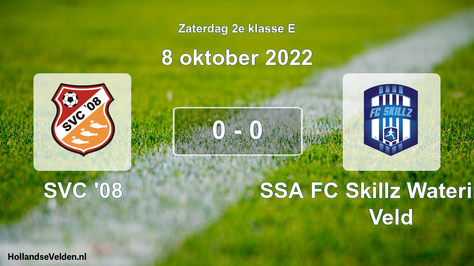 Total number of matches played: SVC '08 - SSA FC Skillz Wateringse Veld 0 - 0 (8 October 2022)