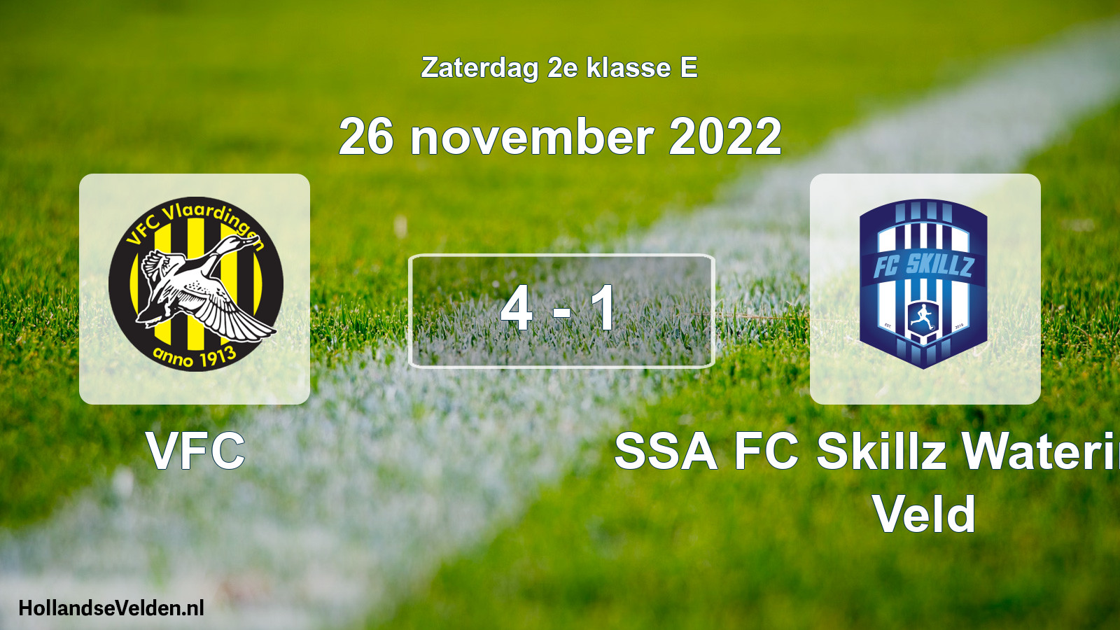 Total number of matches played: VFC - SSA FC Skillz Wateringse Veld 4 - 1 (26 November 2022)