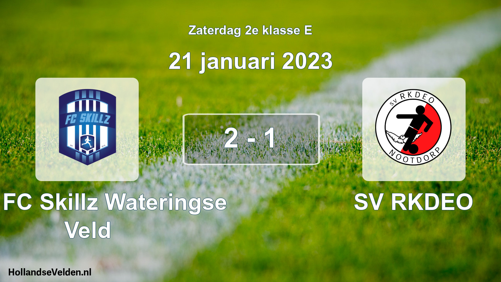 Total number of matches played: SSA FC Skillz Wateringse Veld - SV RKDEO 2 - 1 (21 January 2023)