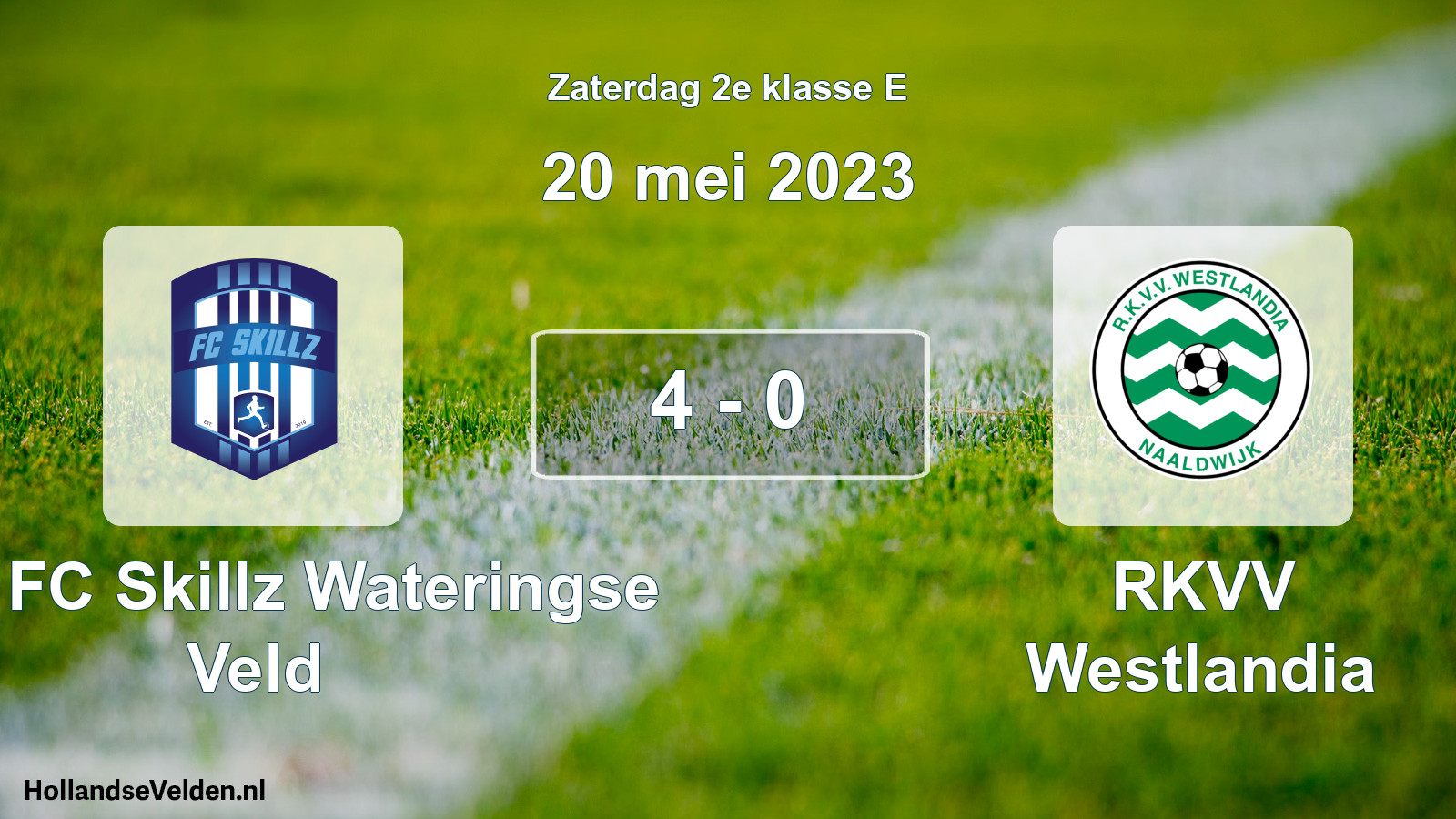 Total number of matches played: SSA FC Skillz Wateringse Veld - RKVV Westlandia 4 - 0 (20 May 2023)