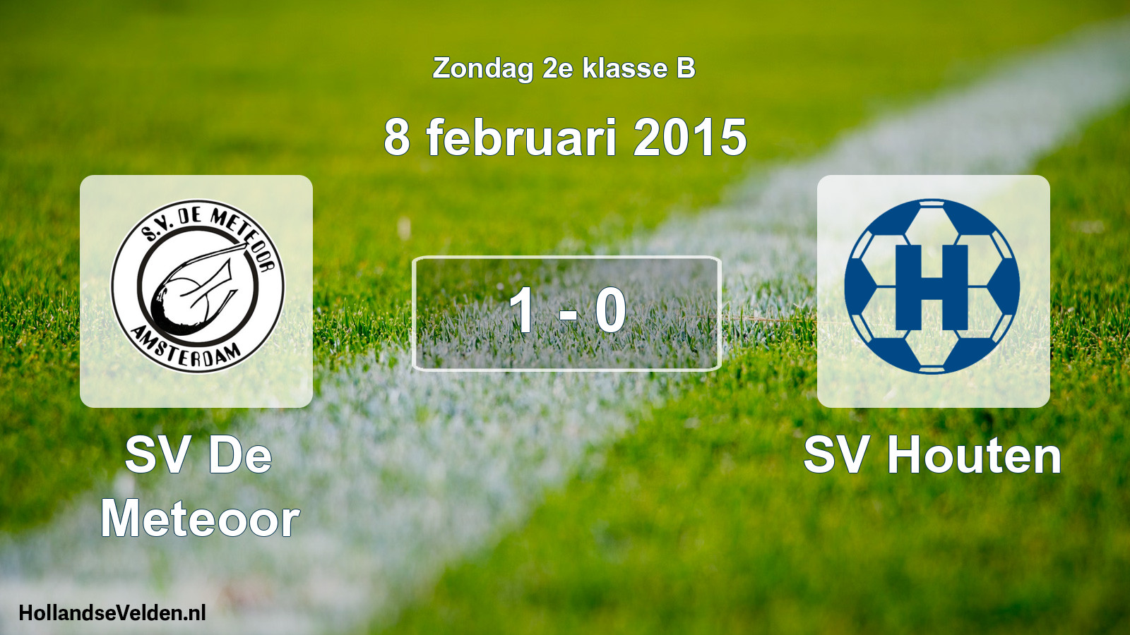 Total number of matches played: SV De Meteoor - SV Houten 1 - 0 (8 February 2015)
