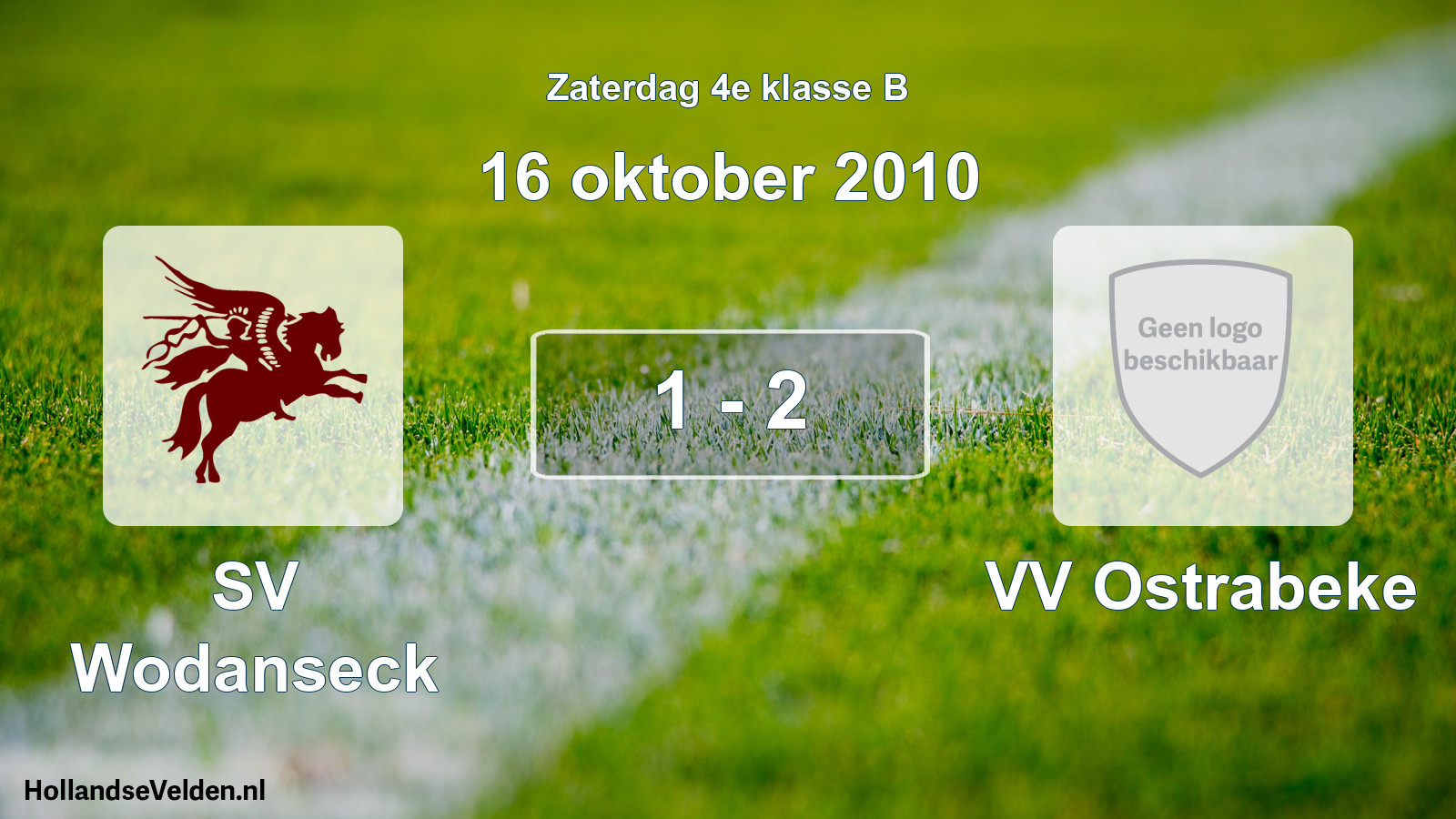 Total number of matches played: SV Wodanseck - VV Ostrabeke 1 - 2 (16 October 2010)