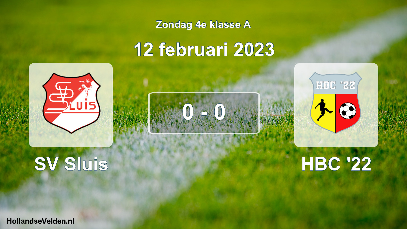 Total number of matches played: SV Sluis - HBC '22 0 - 0 (12 February 2023)