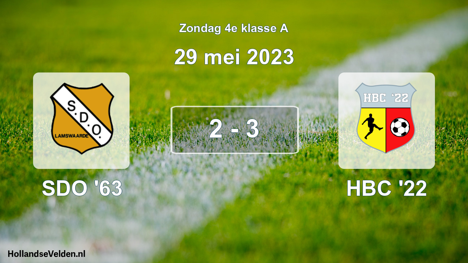 Total number of matches played: SDO '63 - HBC '22 2 - 3 (29 May 2023)