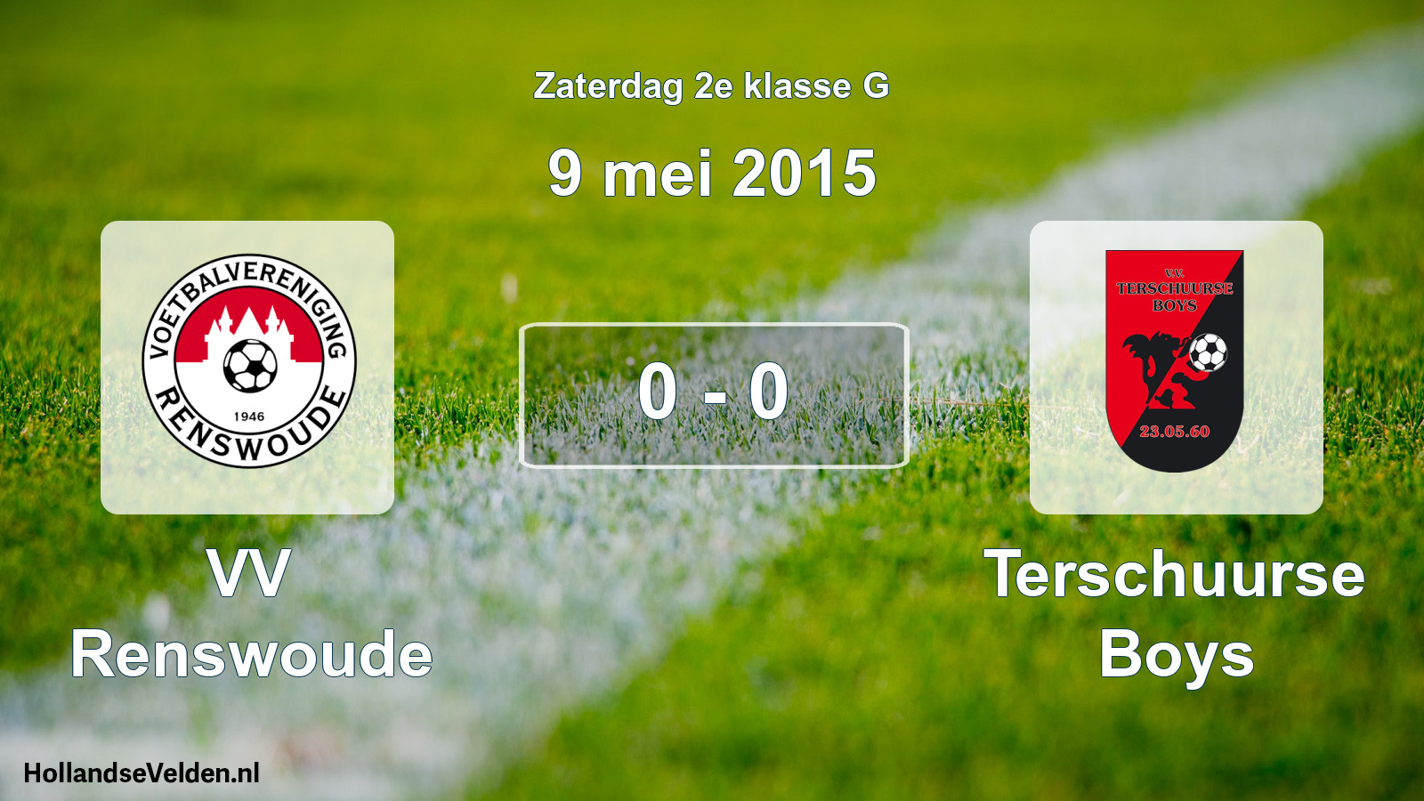 Total number of matches played: VV Renswoude - Terschuurse Boys 0 - 0 (9 May 2015)