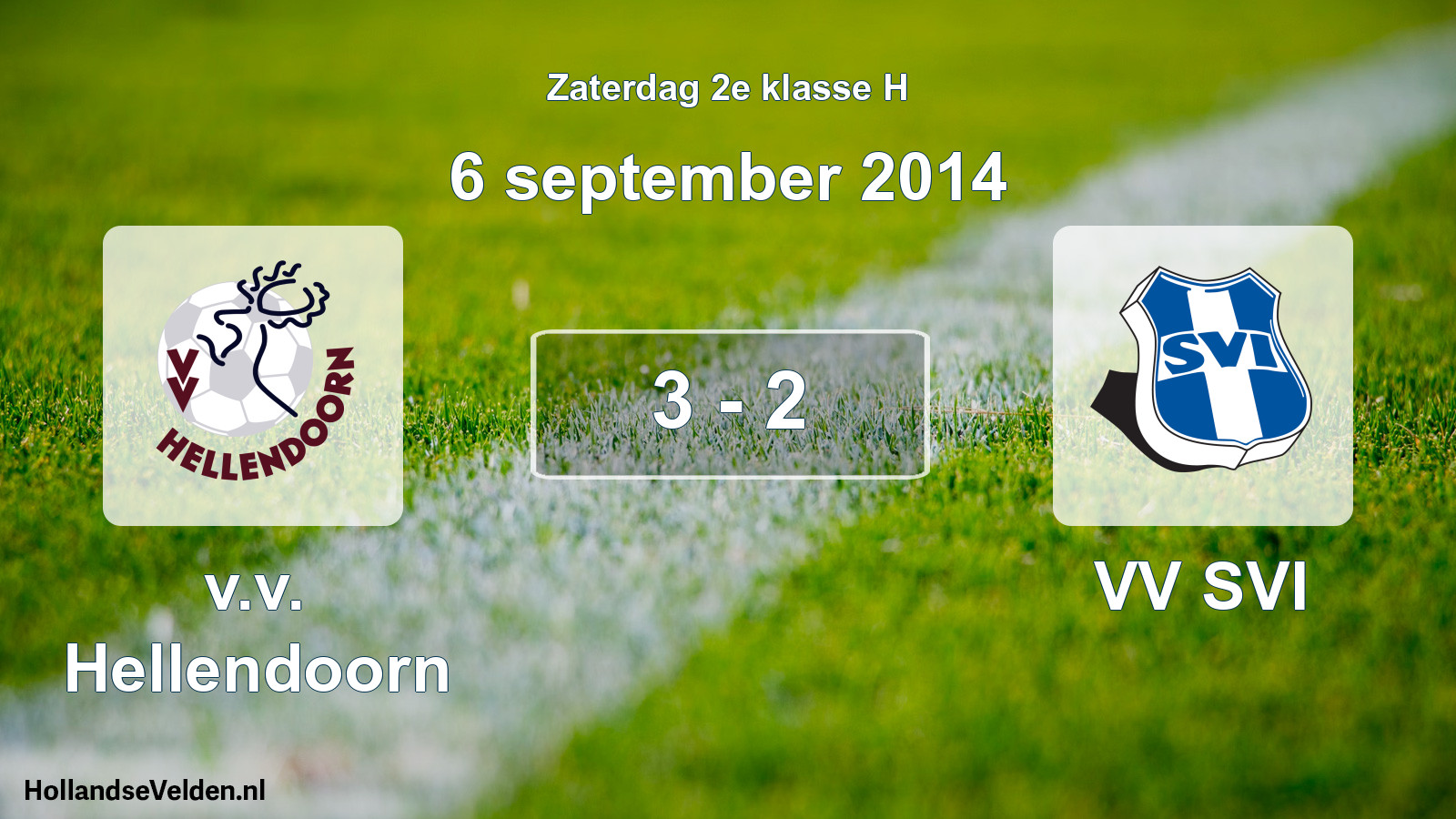 Total number of matches played: v.v. Hellendoorn - VV SVI 3 - 2 (6 September 2014)