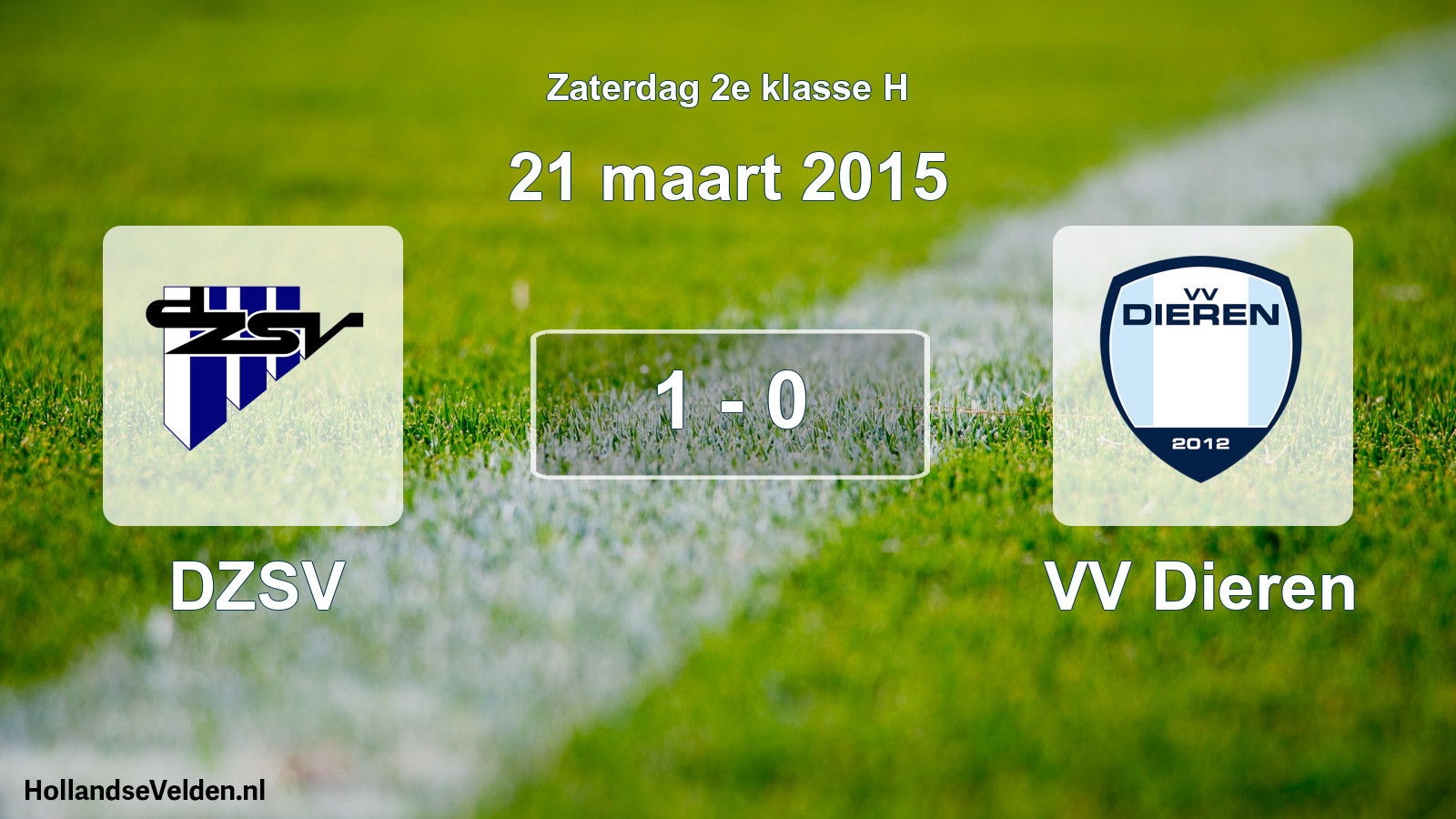 Total number of matches played: DZSV - VV Dieren 1 - 0 (21 March 2015)
