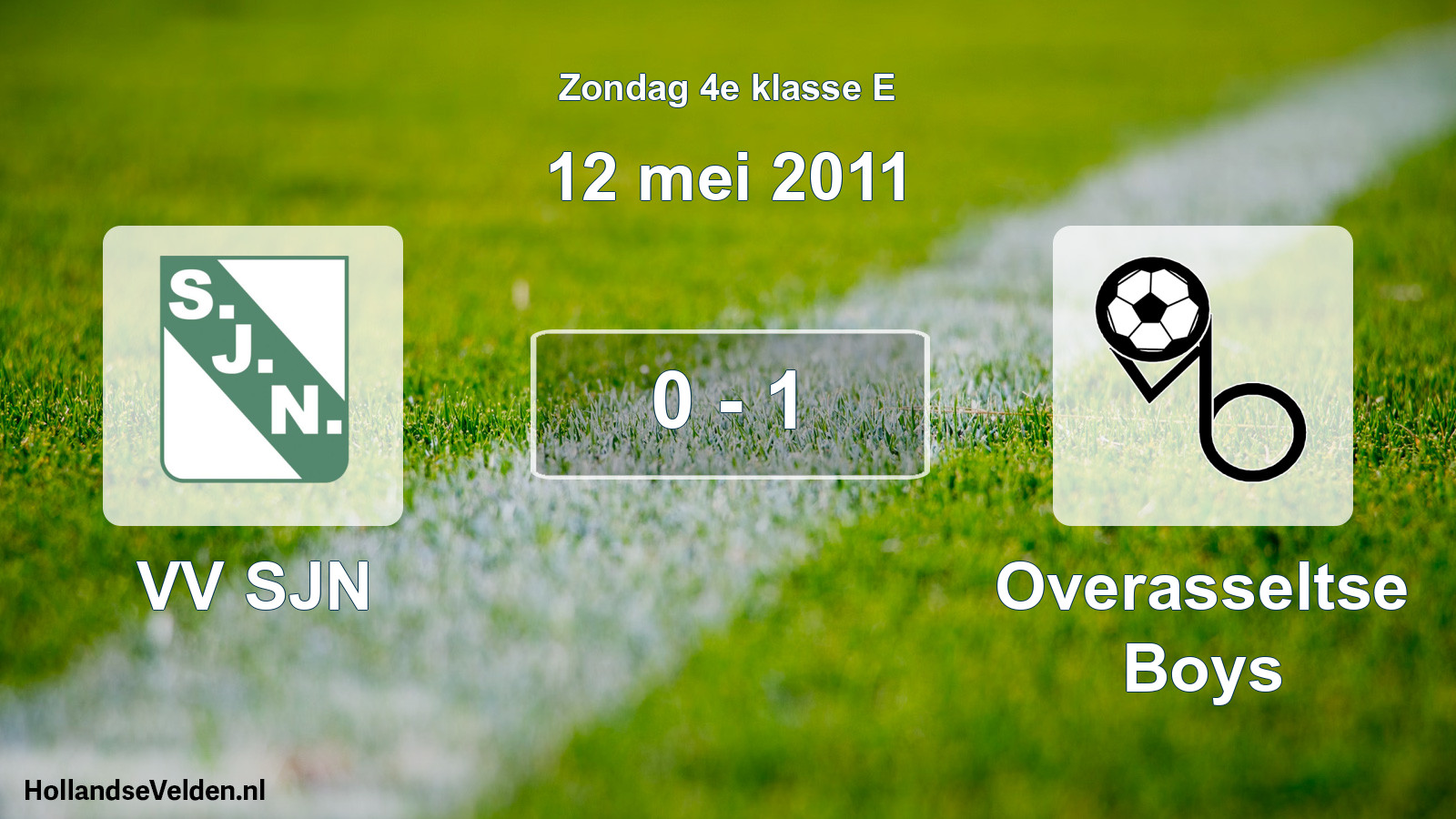 Total number of matches played: VV SJN - Overasseltse Boys 0 - 1 (12 May 2011)