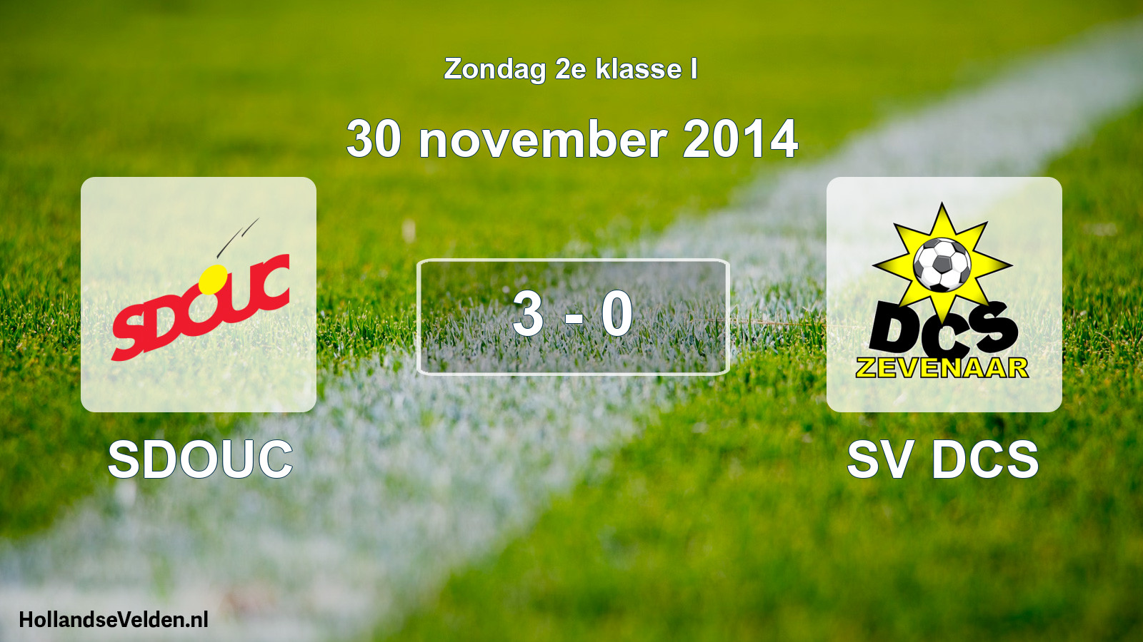 Total number of matches played: SDOUC - SV DCS 3 - 0 (30 November 2014)