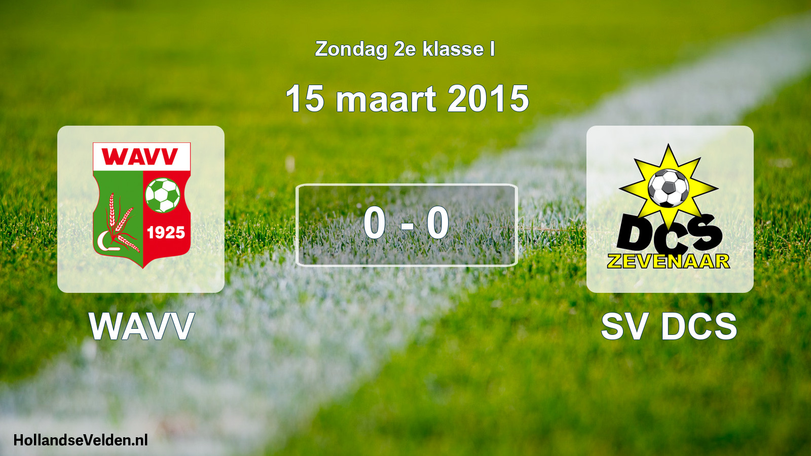 Total number of matches played: WAVV - SV DCS 0 - 0 (15 March 2015)