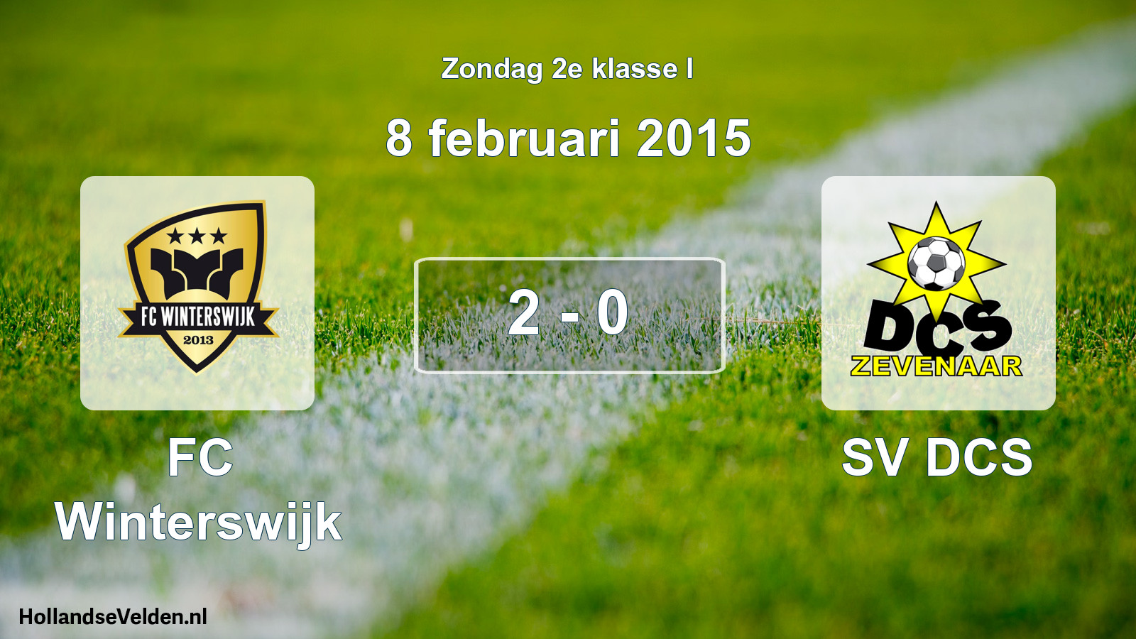 Total number of matches played: FC Winterswijk - SV DCS 2 - 0 (8 February 2015)