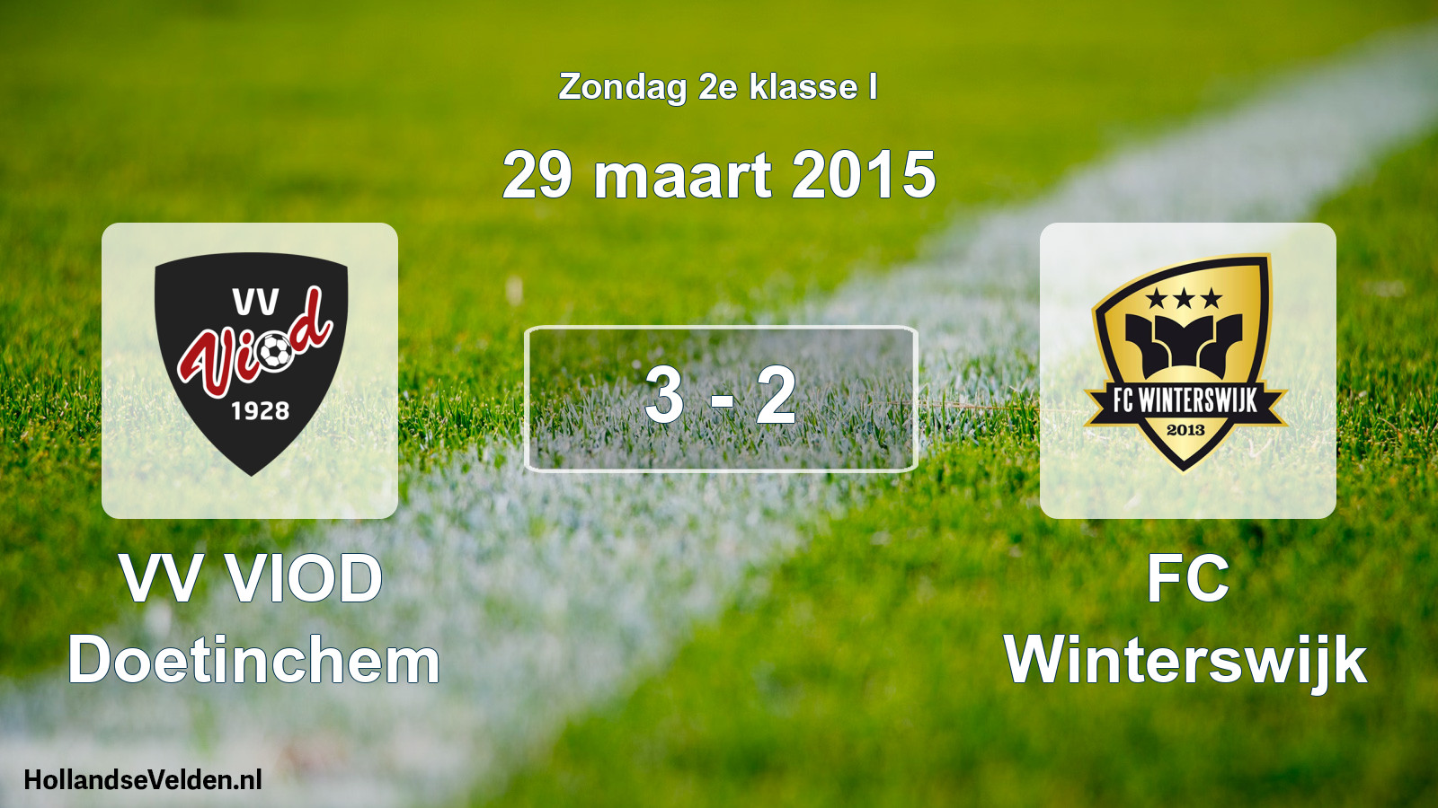 Total number of matches played: VV VIOD Doetinchem - FC Winterswijk 3 - 2 (29 March 2015)