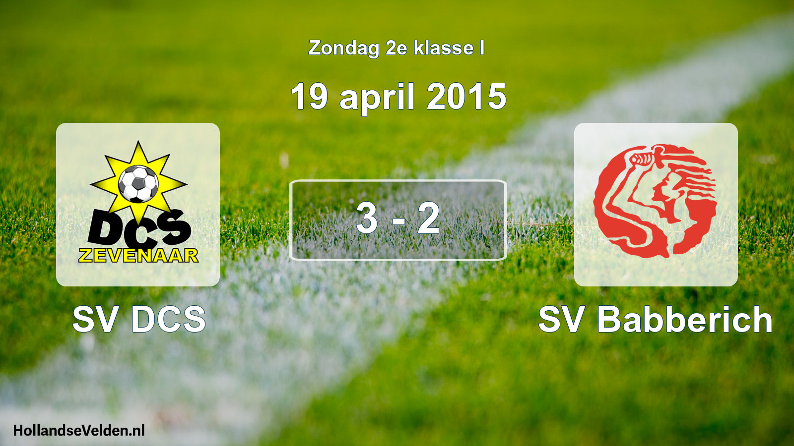 Total number of matches played: SV DCS - SV Babberich 3 - 2 (19 April 2015)