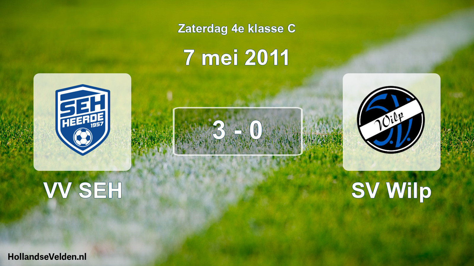 Total number of matches played: VV SEH - SV Wilp 3 - 0 (7 May 2011)