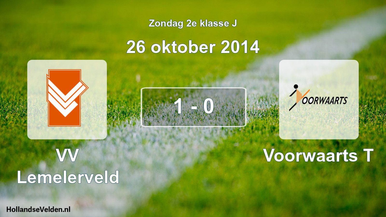 Total number of matches played: VV Lemelerveld - Voorwaarts T 1 - 0 (26 October 2014)
