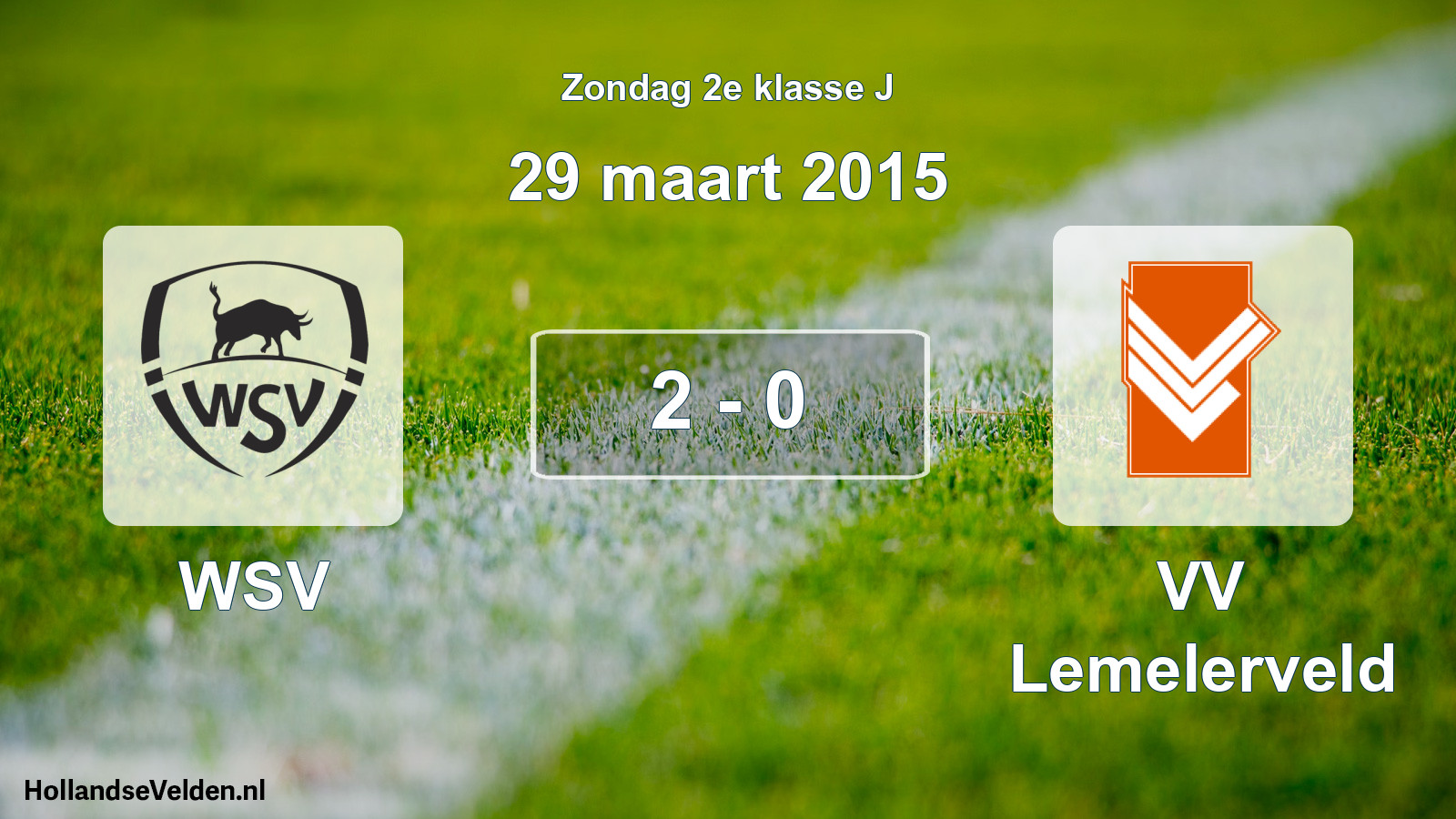 Total number of matches played: WSV - VV Lemelerveld 2 - 0 (29 March 2015)
