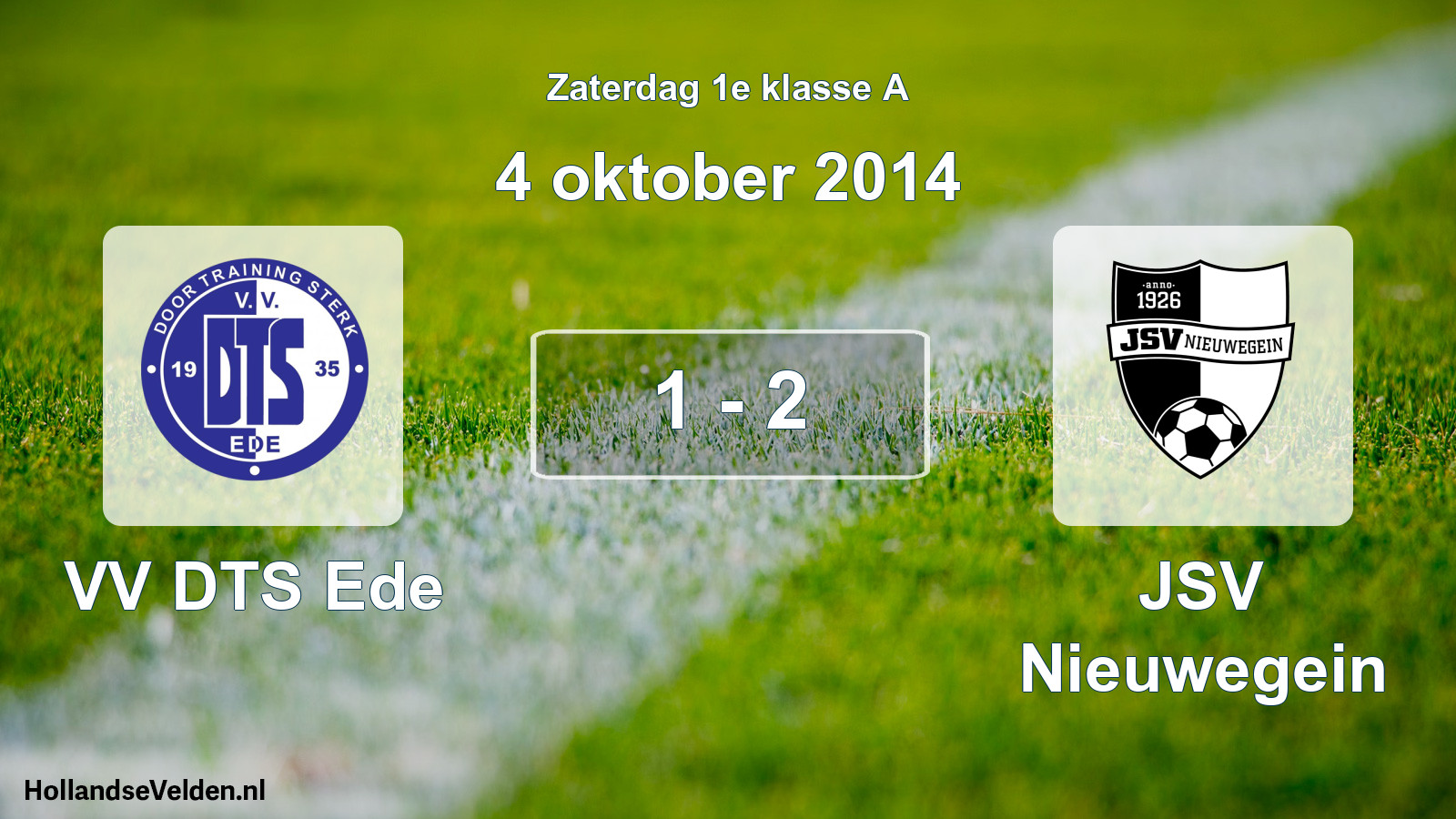 Total number of matches played: VV DTS Ede - JSV Nieuwegein 1 - 2 (4 October 2014)