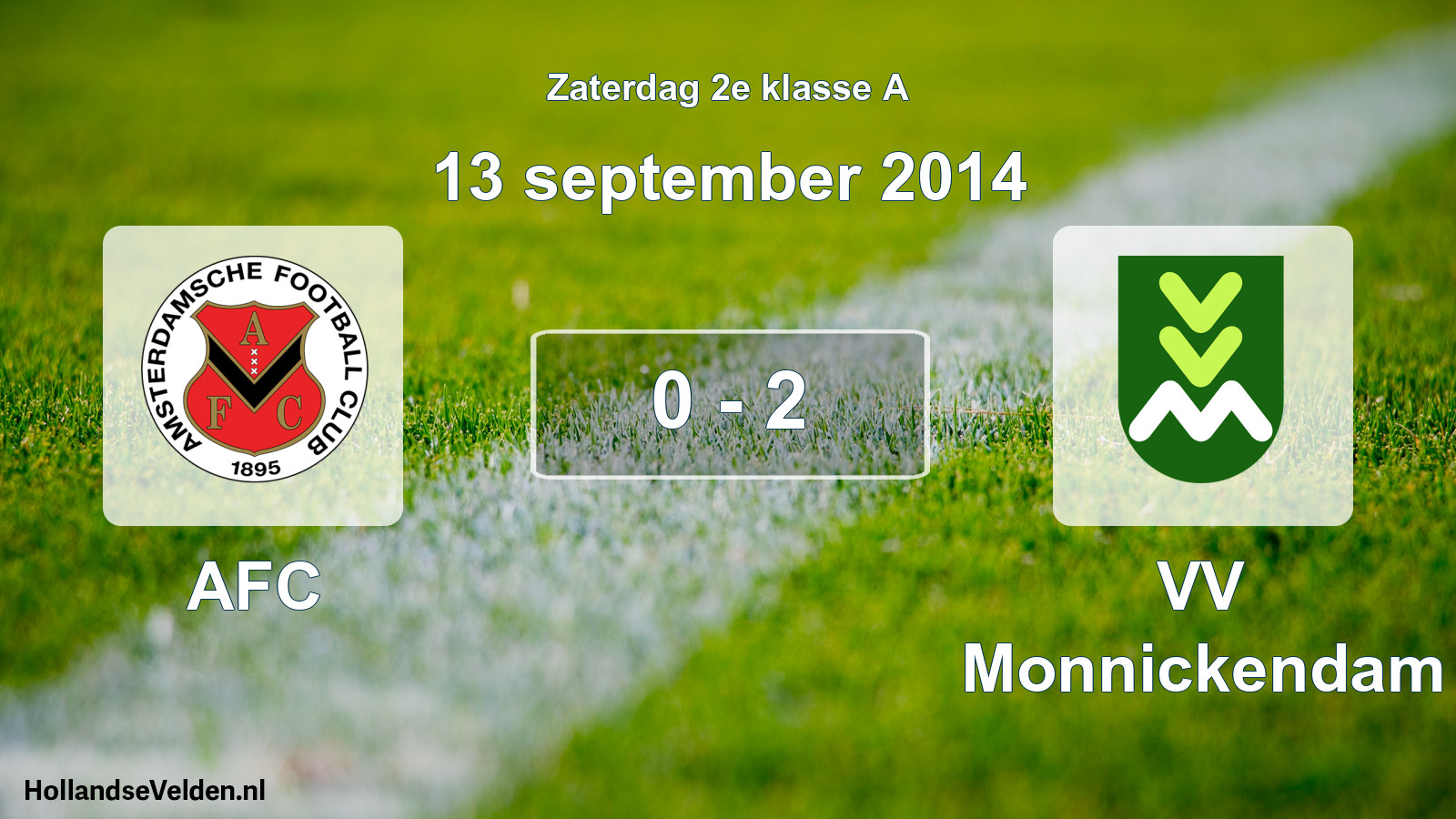 Total number of matches played: AFC - VV Monnickendam 0 - 2 (13 September 2014)