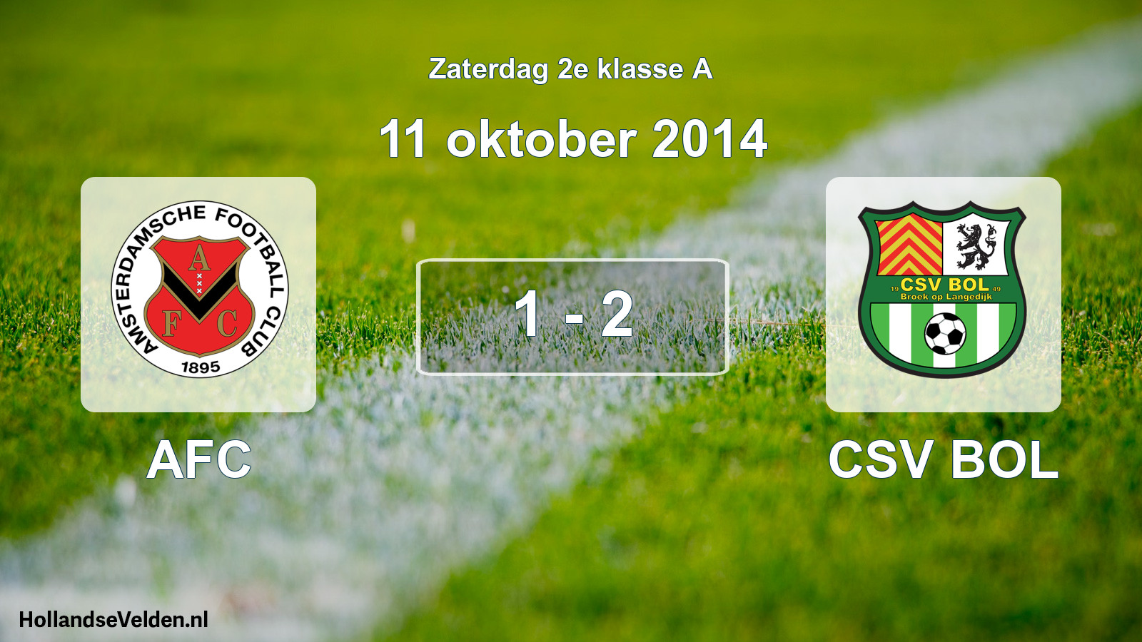 Total number of matches played: AFC - CSV BOL 1 - 2 (11 October 2014)