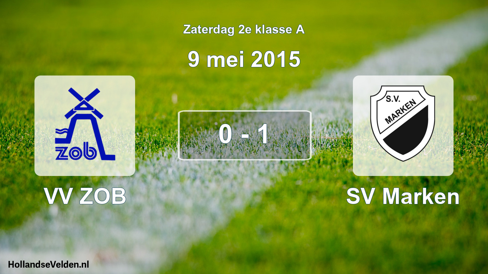 Total number of matches played: VV ZOB - SV Marken 0 - 1 (9 May 2015)