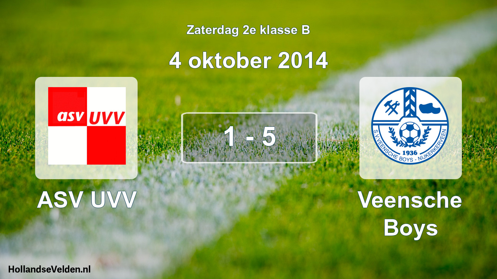 Total number of matches played: ASV UVV - Veensche Boys 1 - 5 (4 October 2014)