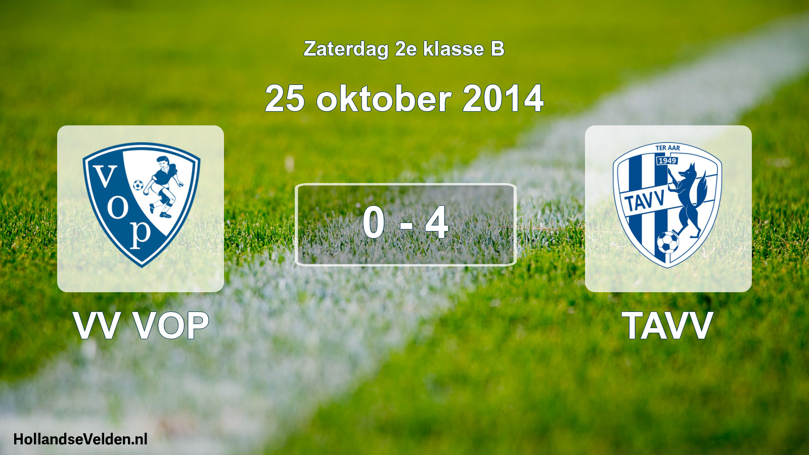 Total number of matches played: VV VOP - TAVV 0 - 4 (25 October 2014)