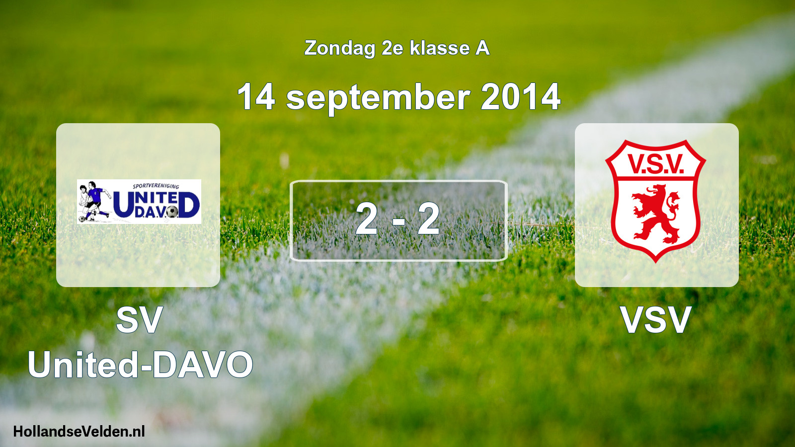 Total number of matches played: SV United-DAVO - VSV 2 - 2 (14 September 2014)