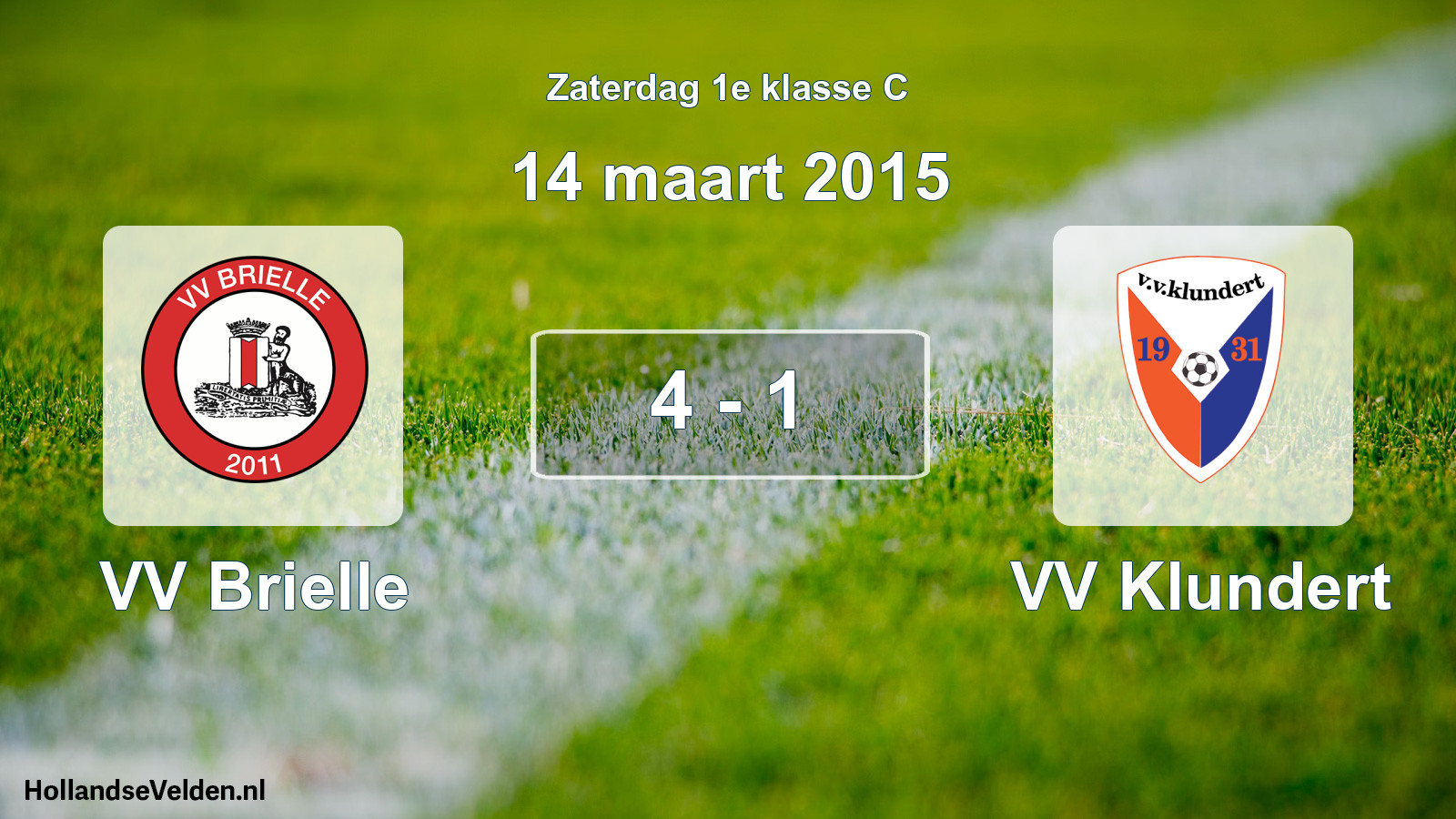 Total number of matches played: VV Brielle - VV Klundert 4 - 1 (14 March 2015)