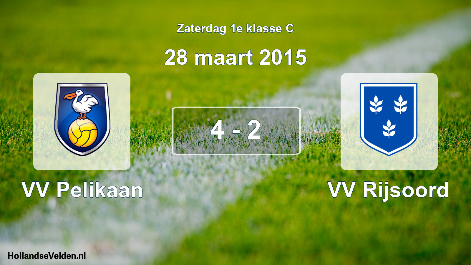 Total number of matches played: VV Pelikaan - VV Rijsoord 4 - 2 (28 March 2015)