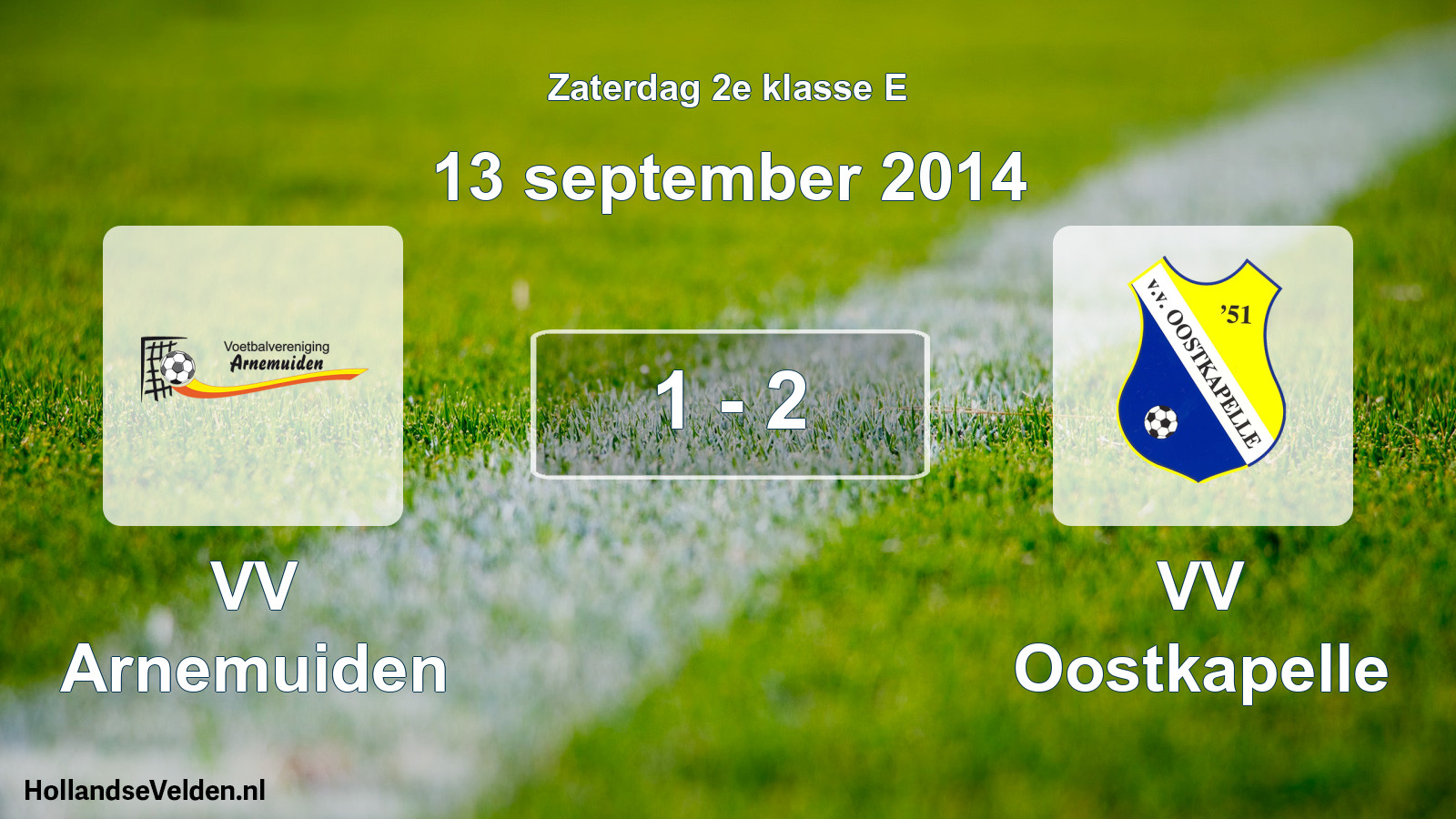 Total number of matches played: VV Arnemuiden - VV Oostkapelle 1 - 2 (13 September 2014)