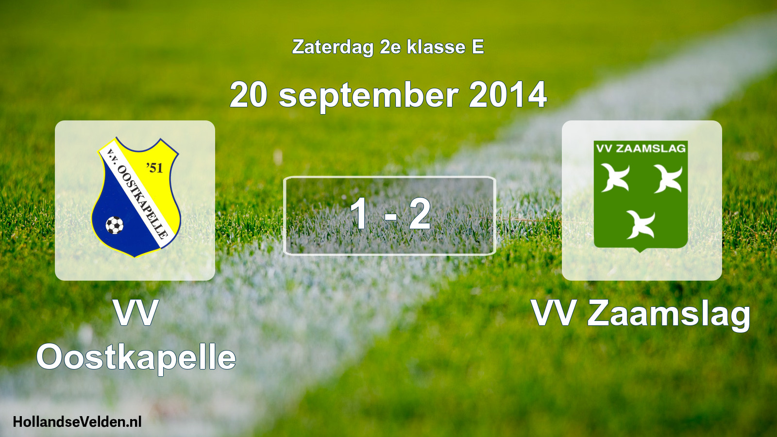 Total number of matches played: VV Oostkapelle - VV Zaamslag 1 - 2 (20 September 2014)