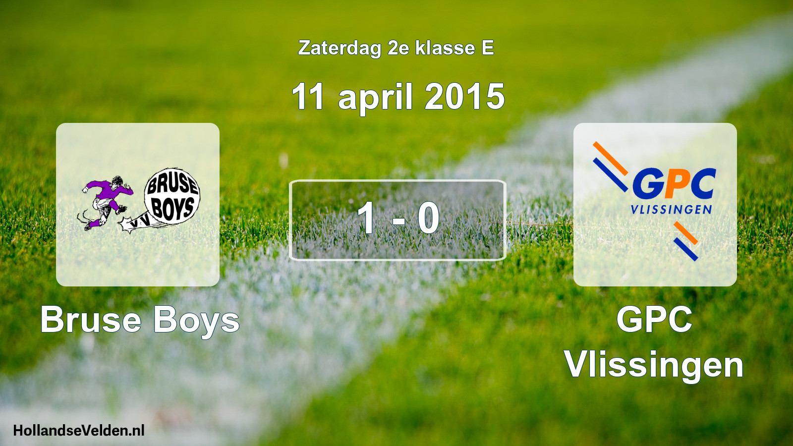 Total number of matches played: Bruse Boys - GPC Vlissingen 1 - 0 (11 April 2015)